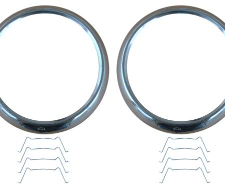 Key Parts '47-'55 Head Light Bezel Set 0846-055