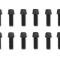 Mr. Gasket Header Bolts -3/8-16 X 1 Inch Hex Head, Black Oxide 917