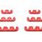 Mr. Gasket Wire Separator Kit, Red, 7 Mm / 8 Mm, Plastic 9727