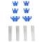 Mr. Gasket Standard Wire Loom Kit, Chrome / Blue 9881