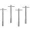 Mr. Gasket Valve Cover T Wing Bolts, 1/4-20 X 5 Inch, Chrome Plated 9820