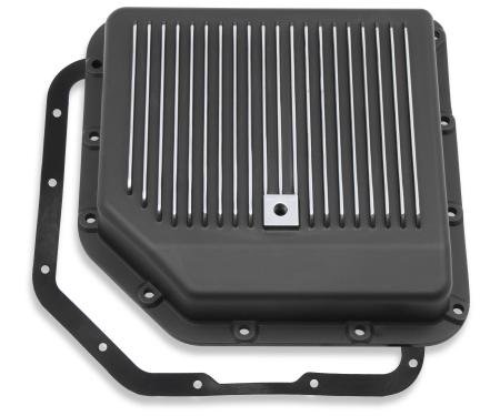 Mr. Gasket Transmission Oil Pan, Black Aluminum 9795BMRG