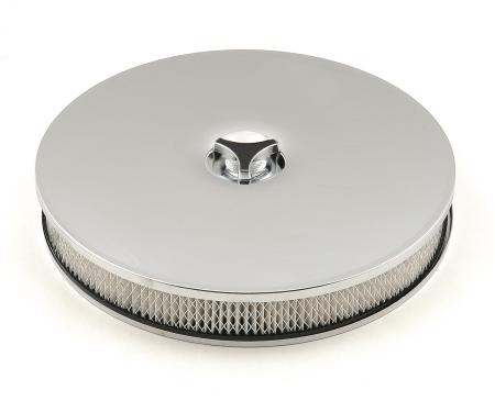 Mr. Gasket Air Cleaner, Low Mount, Chrome 4339
