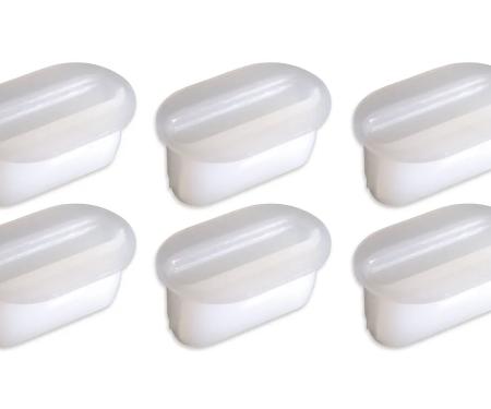 Redline Restomotive® 1977-1982 Chevrolet Corvette Console Side Panel Screw Inserts, 6 Piece Set