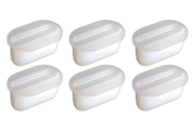 Redline Restomotive® 1977-1982 Chevrolet Corvette Console Side Panel Screw Inserts, 6 Piece Set
