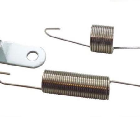 RPC Racing Power Company R6052, Carburetor Throttle Return Spring, For Use With Dual Carburetor Linkage Kits, Chrome Plated Steel, With 1 Return Spring and Bracket