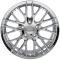 OE Replica Wheels CV08B - 19" Replica Wheel CV08B Fits Chevrolet Corvette - C6 ZR1 Rim 19x10 Chrome Wheel CV08B-19100-5475-79C