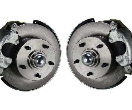 Leed Brakes Spindle Kit with Plain Rotors and Zinc Plated Calipers FC1002SM