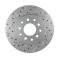 Leed Brakes Rear Disc Brake Kit with Drilled Rotors and Red Powder Coated Calipers RRC2001X
