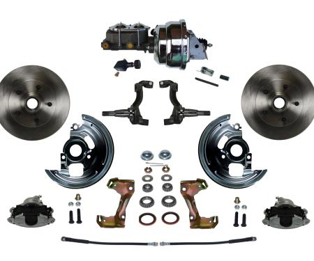 Leed Brakes Power Front Kit with Plain Rotors and Zinc Plated Calipers FC1002-NB05