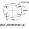 Leed Brakes Rear Disc Brake Kit with Drilled Rotors and Black Powder Coated Calipers BRC0003X