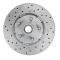 Leed Brakes Spindle Kit with Drilled Rotors and Red Powder Coated Calipers RFC2001SMX