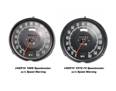 Corvette Speedometer, Rebuilt, 0 Miles, 1975-1977