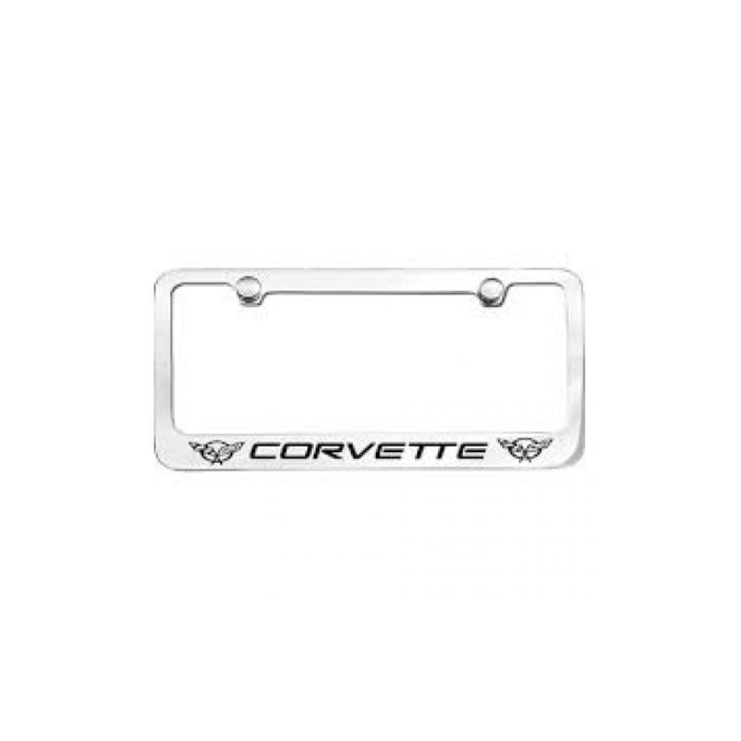 Corvette Elite License Frame, 97-04 Corvette Word with Dual Logo