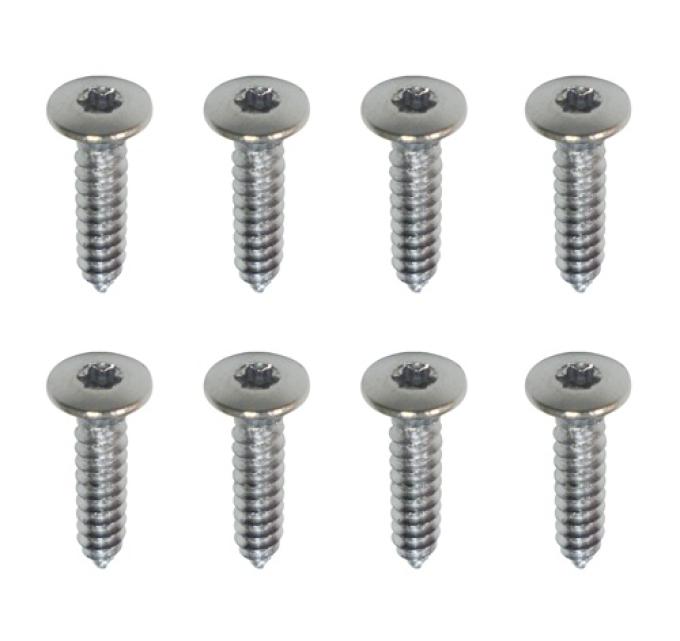 Redline Restomotive® 1978-1981 Chevrolet Camaro Chrome Headlight Bezel Mounting Screws, Standard