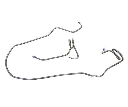 1971-80 Camaro Firebird Power Disc, Right & Left Front Brake Lines, 2pc OE