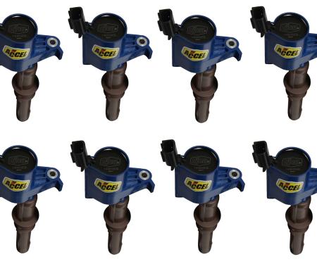 Accel Igntion Coil, Super Coil, 2008-2014 Ford 4.6L/5.4L/6.8L 3-Valve Engine , Blue, 8-Pack 140033EB-8