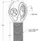 Ridetech R-Joint XL 1"-14 RH.  Includes spacers to create 9/16" I.D. and 2-5/8" width.  90002898
