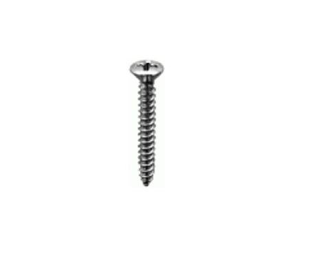 8 X 3/4 Phillips Oval Head Tapping Screw Chrome