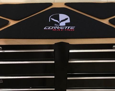 Corvette Trunk Lid Inner Liner, Jake Skull, Black, 5 Piece, 2014-2019