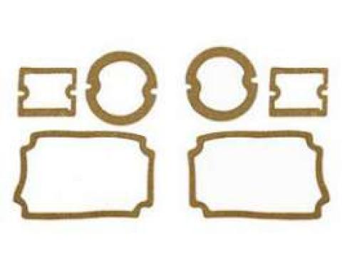 Chevy Parking Light, Taillight & Back-Up Light Lens Gasket Set, 1956