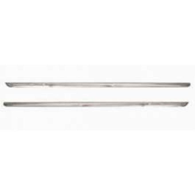 Chevy Rocker Panel Moldings, Stainless Steel, Best Quality, 1957