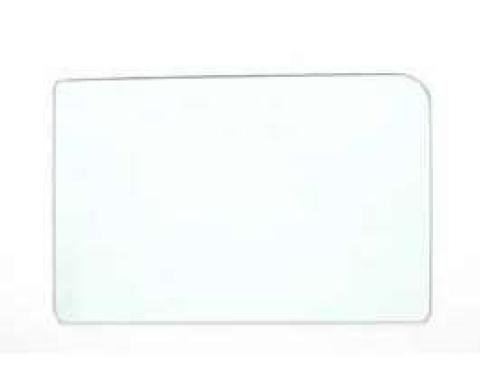 Chevy Front Door Glass, Clear, 4-Door Sedan Or Wagon, 1955-1957