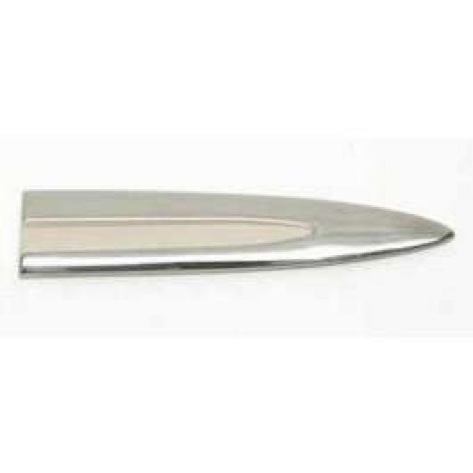 Chevy Door Molding, Stainless Steel, Right, Lower, 2-Door Sedan, Bel Air, 1955