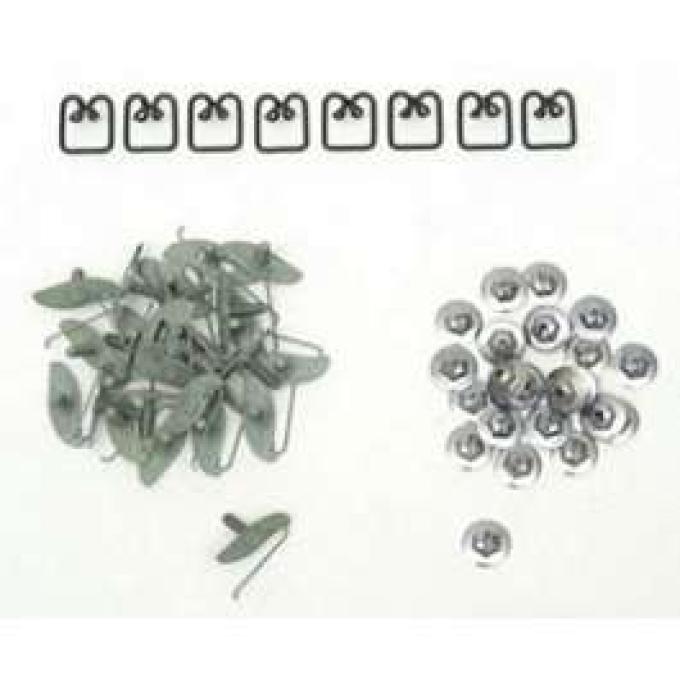 1956 Bel Air Front Fender Stainless Steel Molding Clip Set
