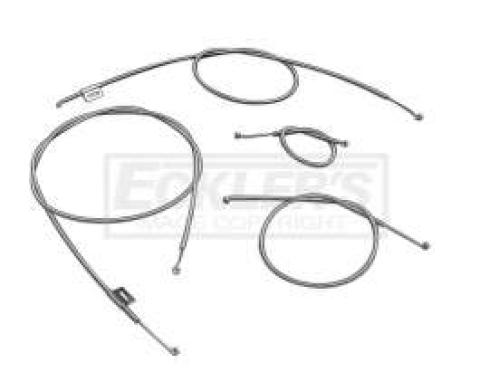 Chevy Heater Cable Set, Deluxe, 1957