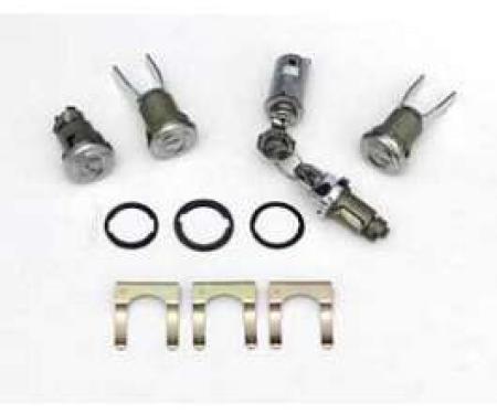 Chevy Door, Trunk, Glove Box & Ignition Door Lock Set, 1955-1957