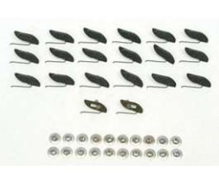 Chevy Quarter Panel Molding Clip Set, Stainless Steel, 210, 1955