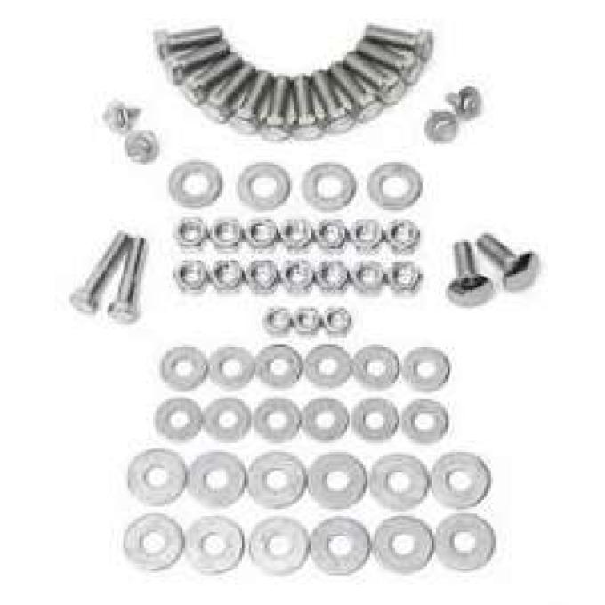Chevy Bumper Hardware Kit, Rear, 1956