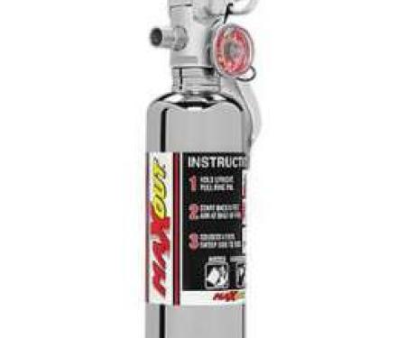 Fire Extinguisher, H3R MaxOut, Chrome, 1 Lb.