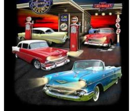 Chevy T-Shirt, 50's Gas Station