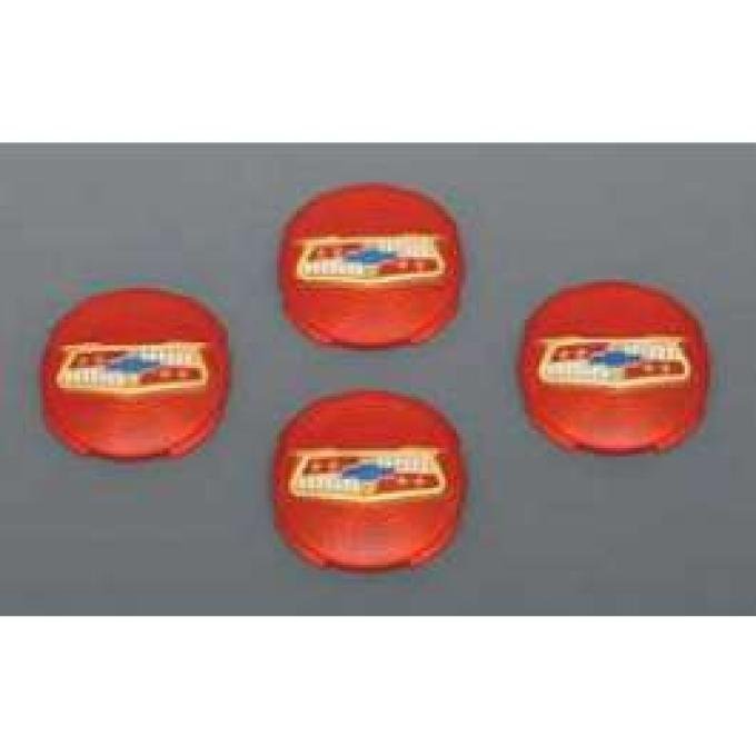 Chevy Wheel Cover Spinner Inserts, 1957