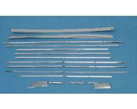 Chevy Cargo Trim, Stainless Steel, Wagon, 1955-1957