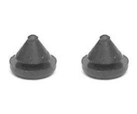 Chevy Trunk Lid Upper Bumpers, 1955-1957