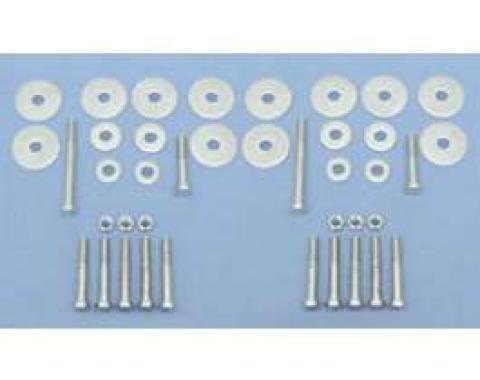 Chevy Body Mount Bolt & Washer Kit, 2 & 4-Door Sedan, 1955-1957