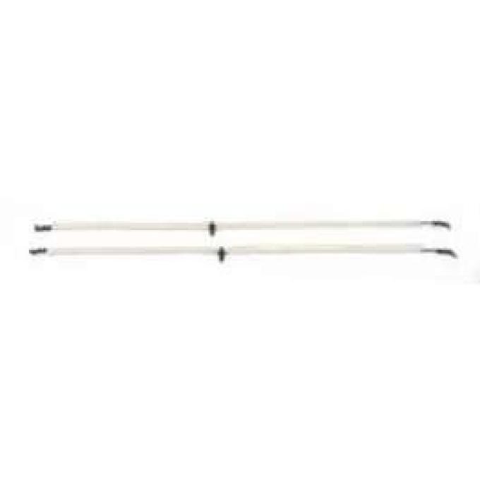 Chevy Door Release Rods, Inner, 2-Door Sedan, Wagon & Nomad, 1955-1957