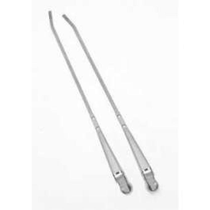 Chevy Windshield Wiper Arms, Stainless Steel, 1955-1957