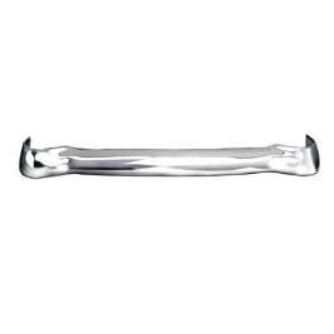 Chevy Front Bumper, One-Piece Smoothie With Center Brackets, Only, Driver Quality, 1955