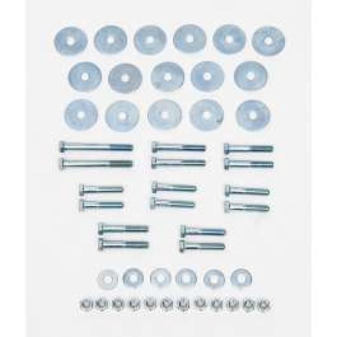 Chevy Body Mount Bolt & Washer Kit, 2-Door Hardtop, 1955-1957