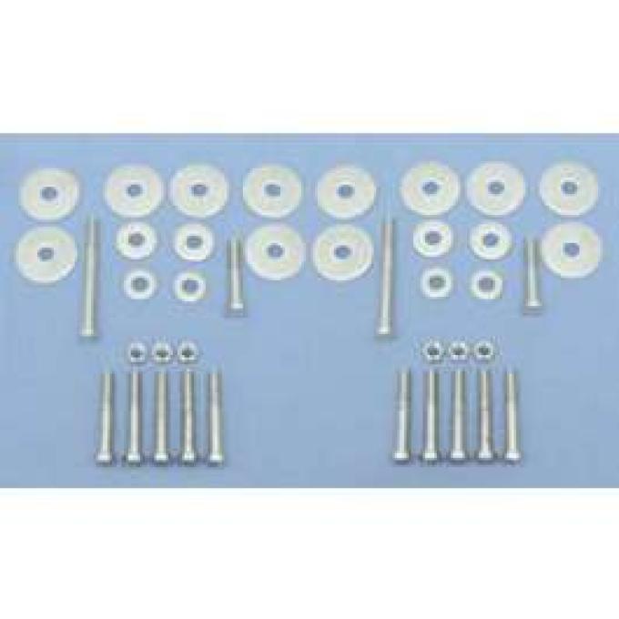 Chevy Body Mount Bolt & Washer Kit, 2 & 4-Door Sedan, 1955-1957
