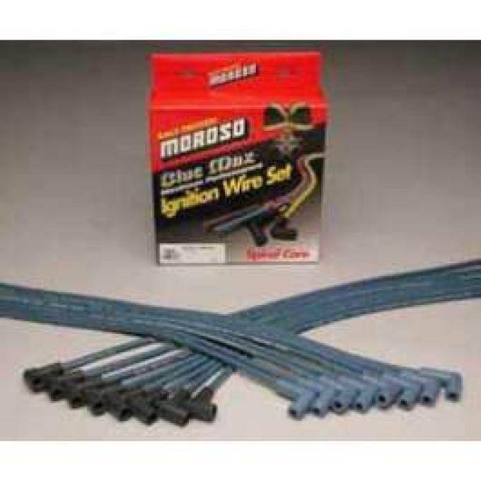 Chevy HEI Blue Spark Plug Wires, Moroso, 1955-1957