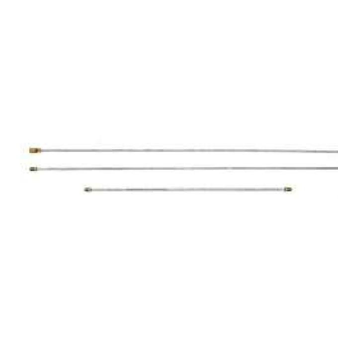 Chevy Brake Line Set, For Dual Brake Master Cylinder & GM Style Proportioning Valve, 1955-1957
