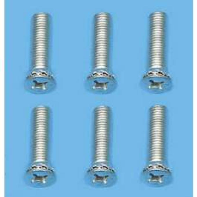 Chevy Door Striker Plate Screw Set, 1955-1957