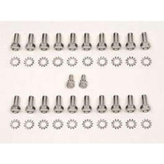 Chevy Oil Pan Bolt Set, Big Block, 1955-1957