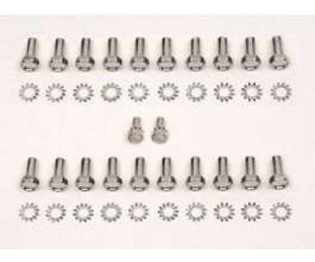 Chevy Oil Pan Bolt Set, Big Block, 1955-1957