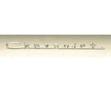 Chevy Hood, Trunk, Quarter Or Fender Chevrolet Script, 150, 210, Chrome, 1957